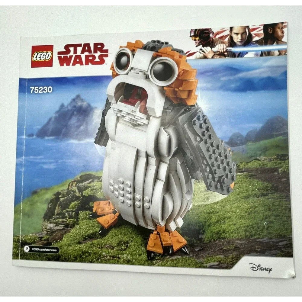 LEGO Manual Only 75230 Porg Start Wars Paper Instruction Booklet